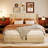 Minos 42” Upholstered Platform Bed Frame with Headboard, Lift Storage, Hydraulic Design-674403280-674403281