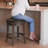  Maven Lane Alexander Swivel Backless Stool with Faux Leather Upholstery-92561089-92561091