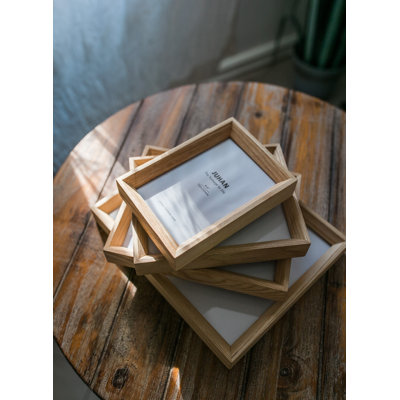 Datto Khaki Solid Wood Shadow Box Picture Frame