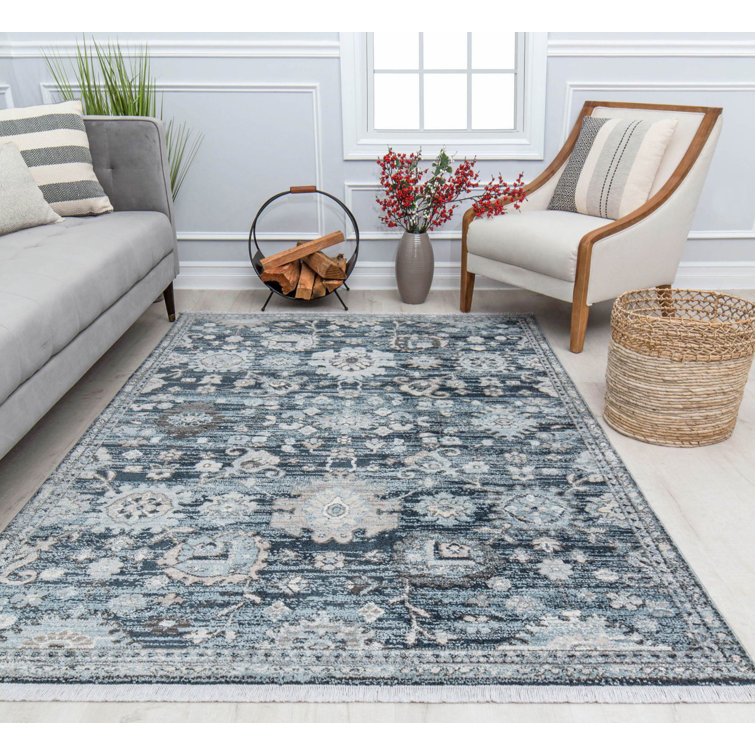 Amari Abstract Smoked grey Area Rug