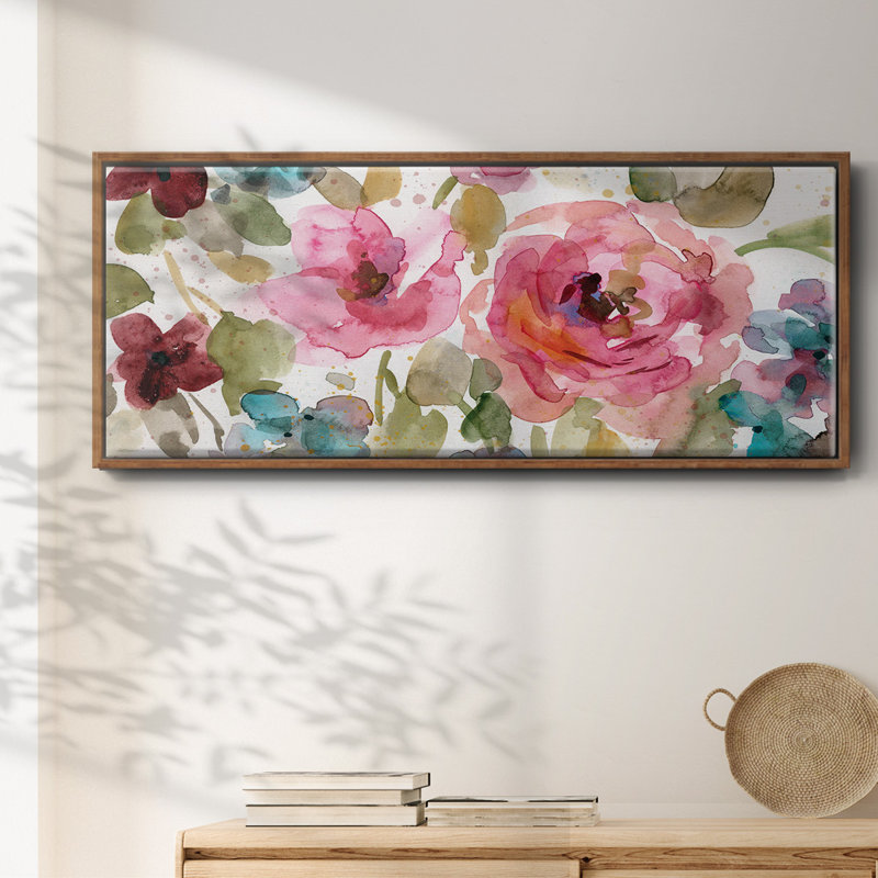 Garden Palette I - Toile avec cadre, H 12 po x l 30 po