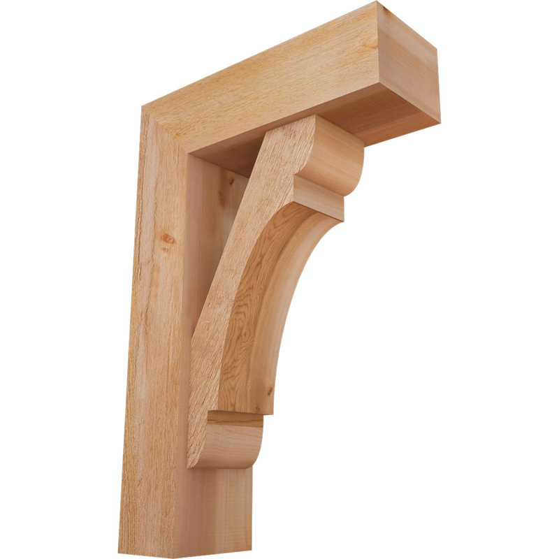 Support de bloc olympique avec entretoise décalée, 36 x 24, Cèdre rouge occidental de l 8 po (scié brut)