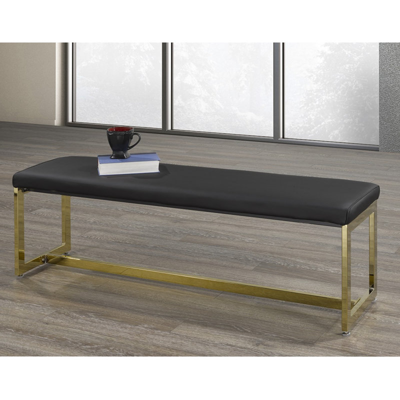 Cheyenne Accent Bench, Black/Gold