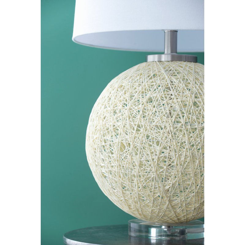 D16.1''Xh26'' Table Lamp With Beige Paper Base
