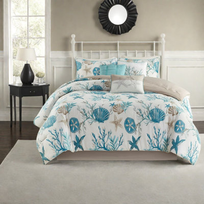 Ensembles de literie en satin de coton luxueux, conception turquoise côtière, parfaits pour la maison