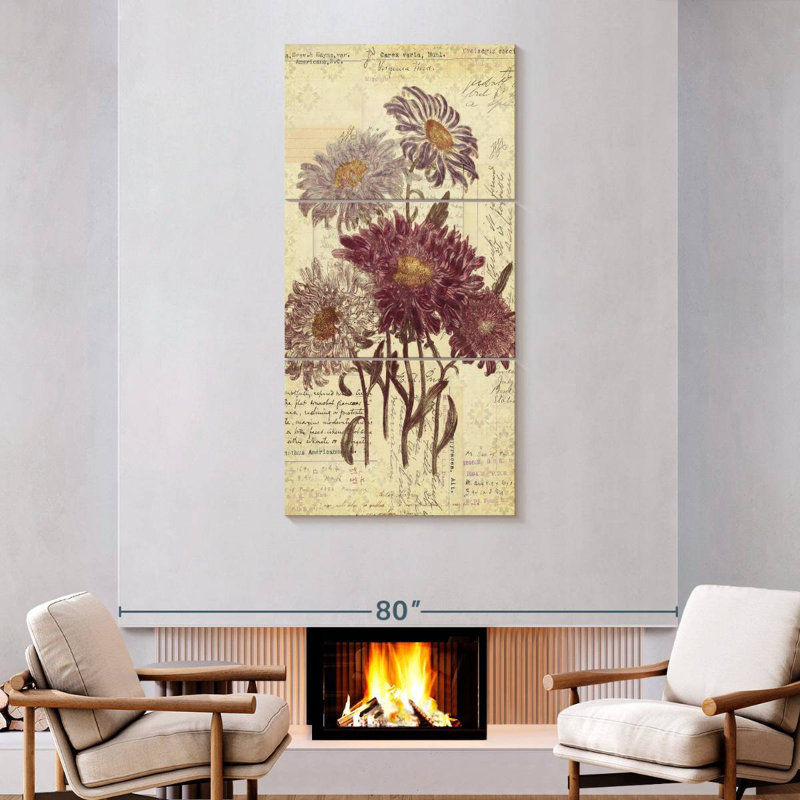 Fleurs classiques, H 75 po x l 36 po