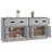 vidaXL Sideboard Concrete Gray Engineered Wood Medium-450613013