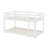 Wooden Solid Floor Bunk Bed With Ladder-1748744077