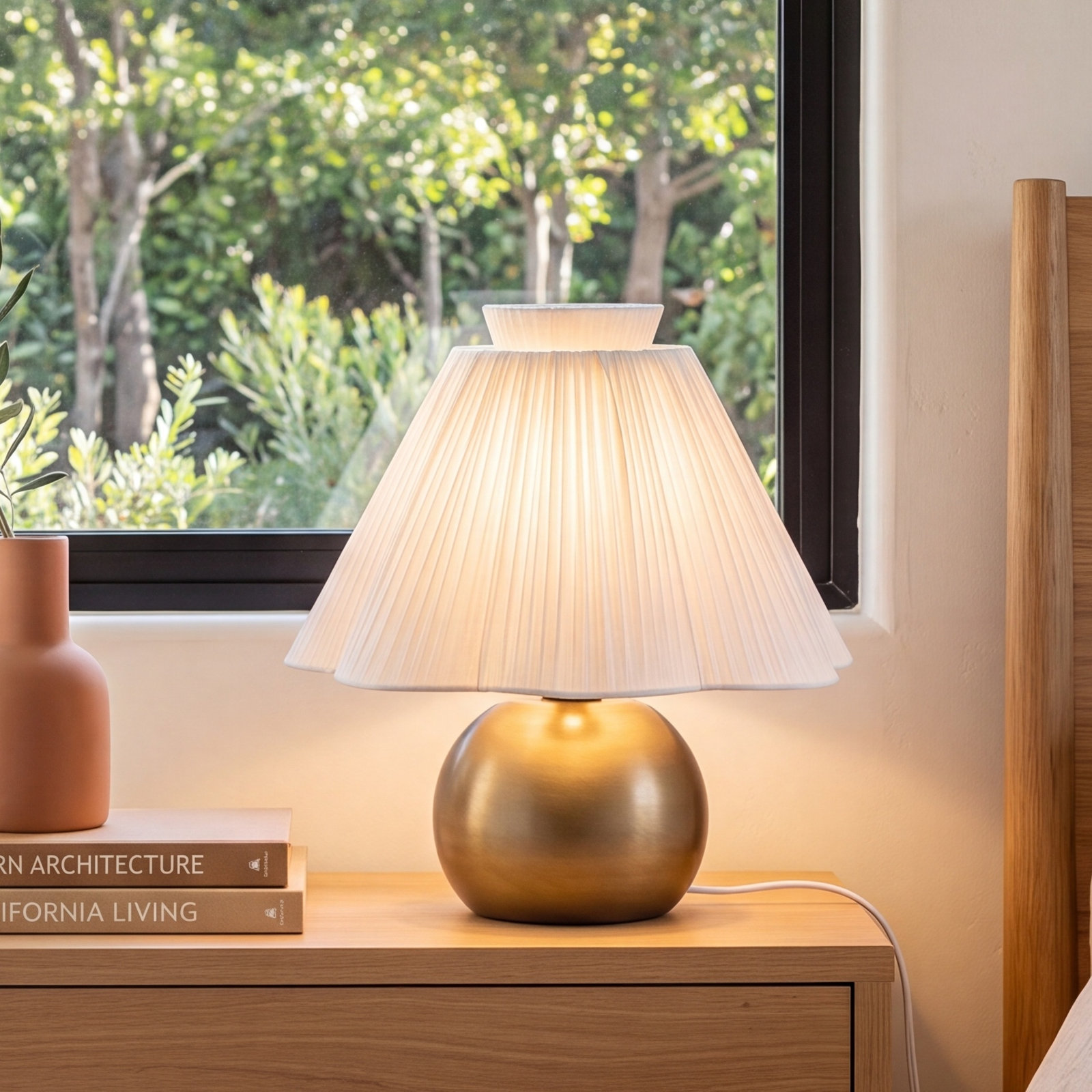 Aged Brass Table Lamp