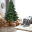 Arbre de Noël en épinette éclairé, arbre de Noël artificiel, 950 pointes, support en métal et branches à charnières pour la fête au bureau à domicile-1699667851-1699667852
