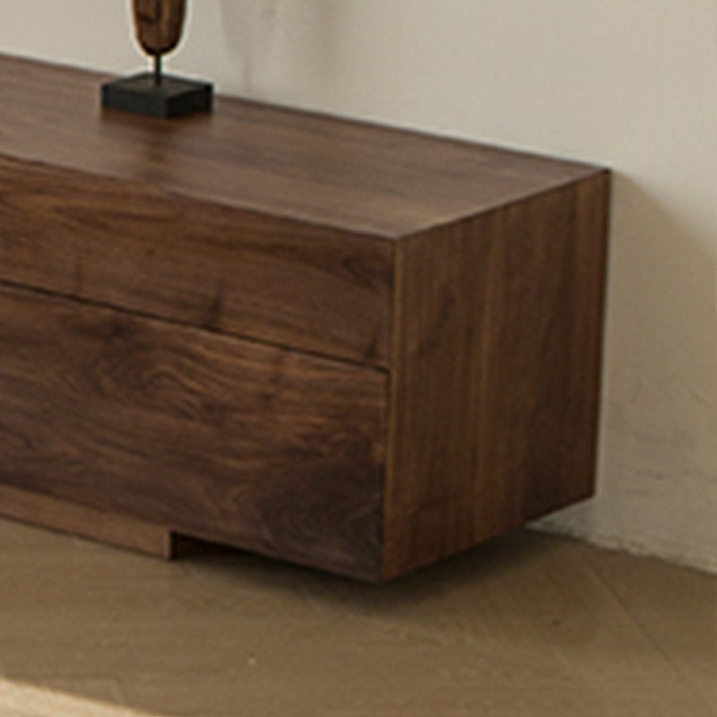 walnut all-solid wood TV cabinet