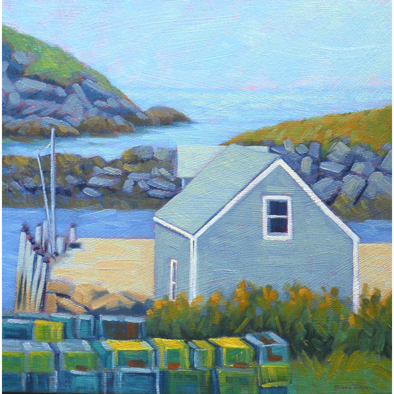 Monhegan Dock Print by Diana Johnson