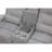 6611 Grey Power Console Reclining Loveseat