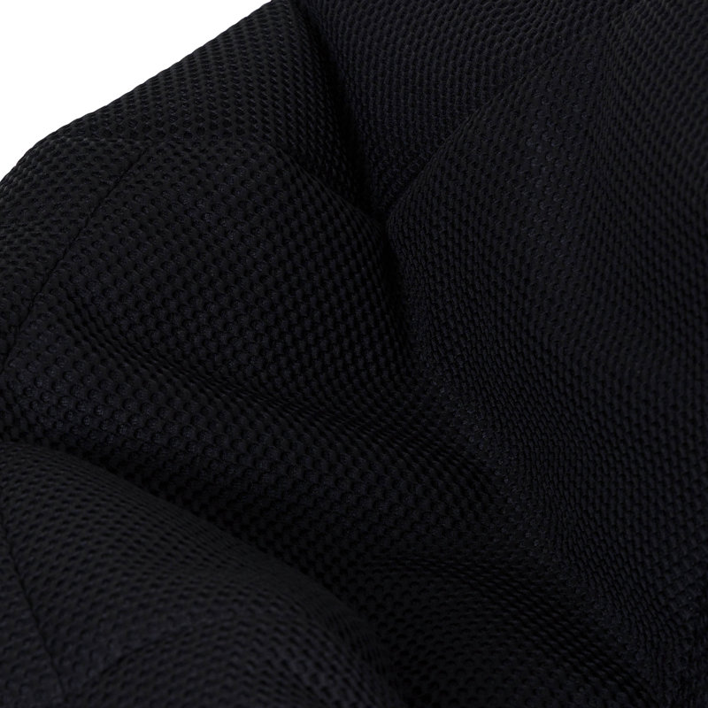 Mesh Refillable Bean Bag Set, Black, 73" H x 90" W x 84" D D 
