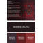 Tapis de zone rouge/bleu contemporaine-873246078