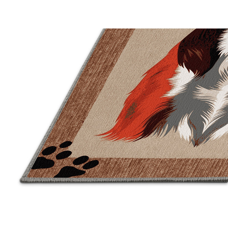  Tapis lavable Redbone Coonhound Dogs, Rectangulaire 8 pi x 12 pi