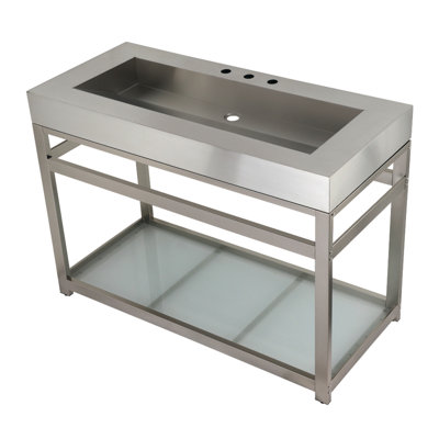 Lavabo pour salle de bain console rectangulaire Fauceture