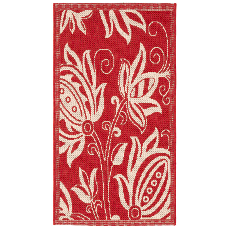 Courtyard Performance Floral Indoor/Outdoor Area Rug