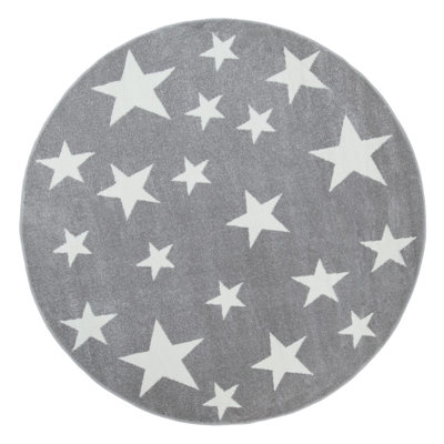 Tapis géométriques gris clair pour bébé et enfants Lich Waterloo