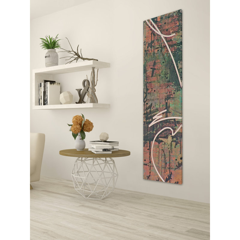 Reproduction d’art sur toile tendue, "nidification time" par tracy silva barbosa, H 40 po x l 10 po