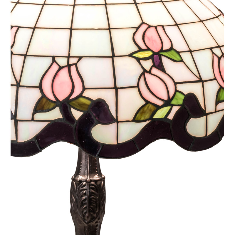 Aqib Table Lamp, Pink/White