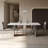 Beige Rectangular Sintered Stone Tabletop Dining Table-1917775187