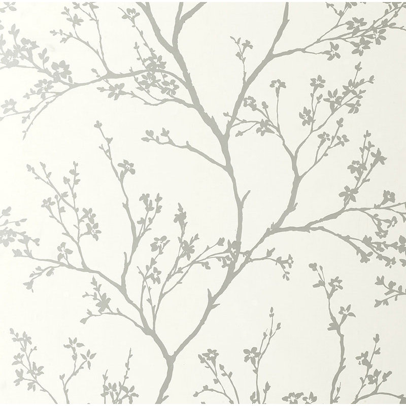 Twiggy Wallpaper, Silver/Beige