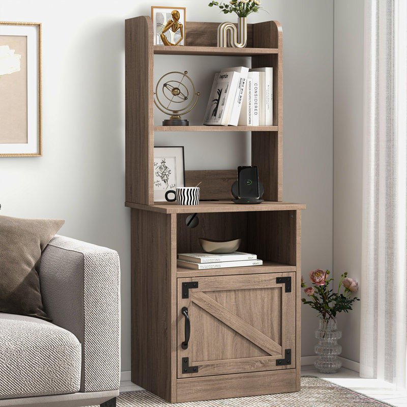 Kunkle 17.7'' W Nightstand, Gray