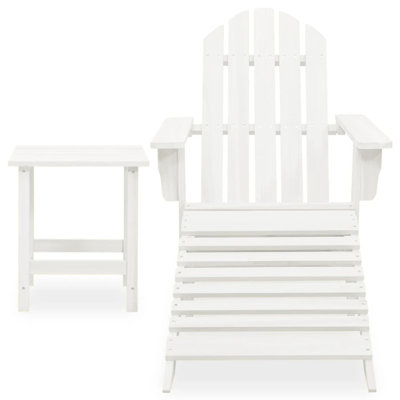 Levens Solid Wood Adirondack Chair with Table by Highland Dunes