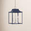 Luminaire à 3 lumières en bleu marine avec nickel poli Meridian-2018960028-1941260991