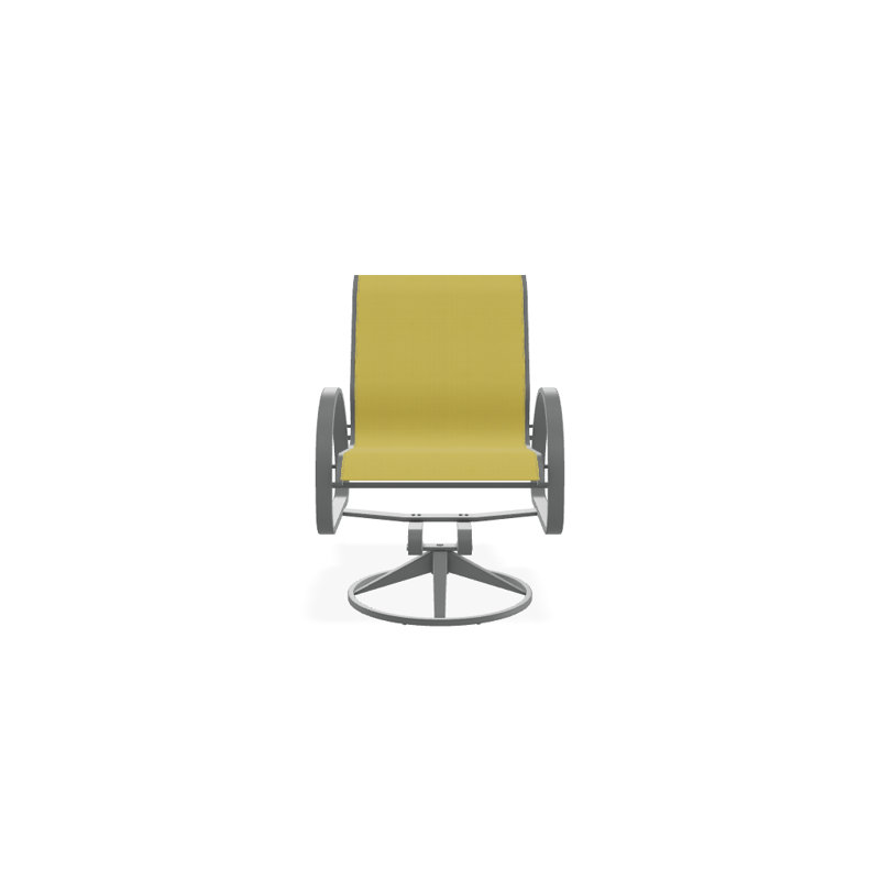 Fauteuil de patio pivotant Hiraku, Jaune 43D, Graphite texturé