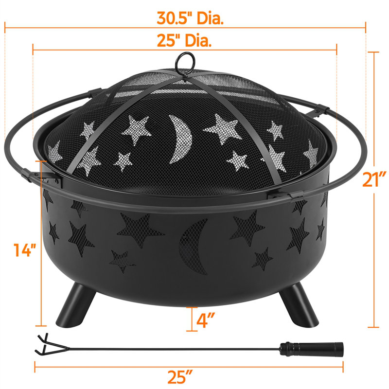 Round Garden Fire Pit