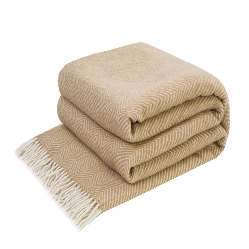Merino Wool Blanket Gurekam, Beige