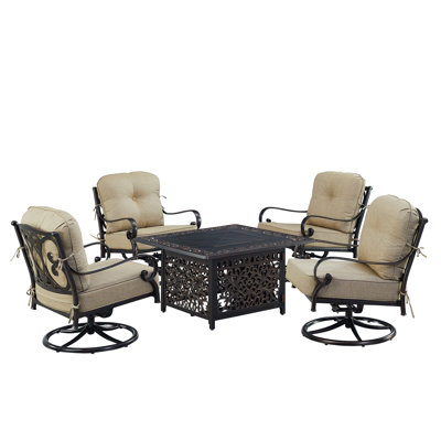 Greer Outdoor 5 - Piece Conversation Set