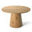 47"-83" Extendable Round To Oval Dining Table Set,Modern Pedestal Wood Dining Table With Upholstered Barrel Chairs-1930943406-1934443346