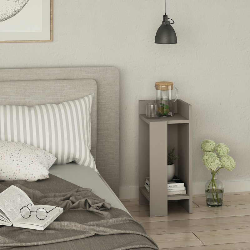 Table de chevet Halie, Moka clair, 1