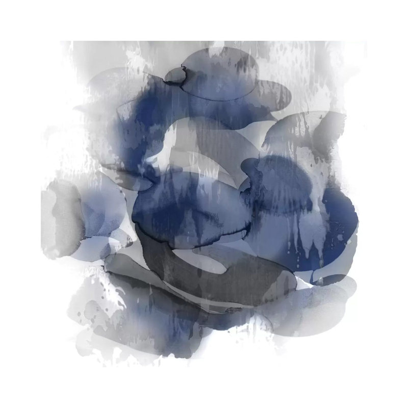 Indigo Flow II by Kristina Jett - Wrapped Canvas Painting, 45.72 cm H x 45.72 cm W x 1.91 cm D