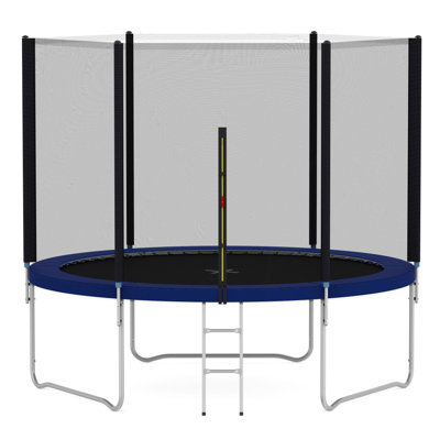 Heavy Duty 10' Above Ground Trampoline with Safety Enclosure