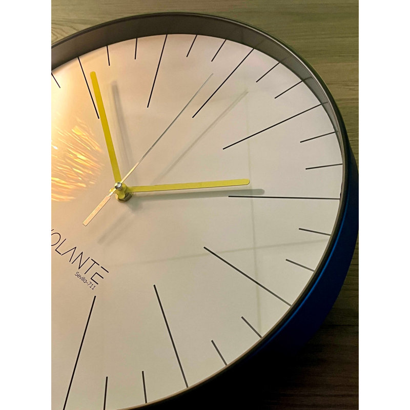 Andere Wall Clock, Black/Yellow