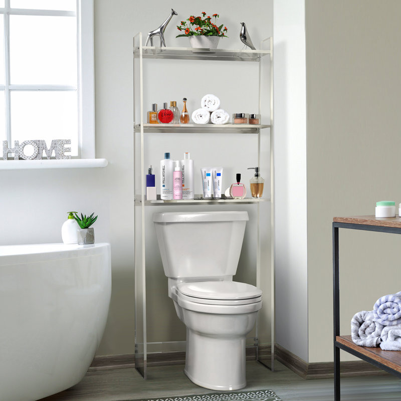 Rangement au-dessus de la toilette incliné