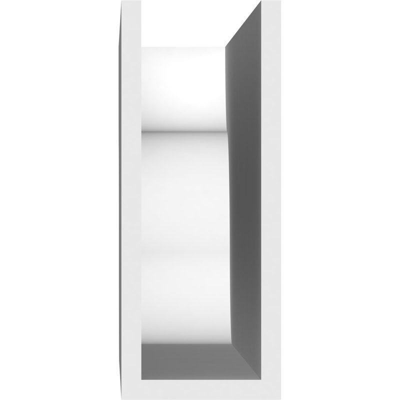 Queue de chevron standard en PVC de qualité architecturale Carmel, H 10 po x L 4 po x P 42 po