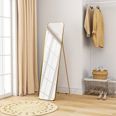 Metal Rectangle Floor Mirror