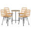 Gennifer 4 - Person Patio Dining Set with Round Table-538631290-538631291