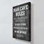 "Man Cave Rules" par CAD Designs, reproduction sur toile-586897712