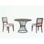 Round Dining Set with 2 Upholstered Chairs-94065771-94065779-94065783