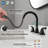Widespread  2-Handle Pull Out Sprayer Bathroom Sink Faucet With 360 Swivel Spout-111971026