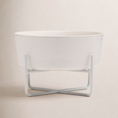 Simple Solid Bowl & Dog Bowl Stand