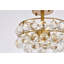 Plafonnier encastré en cristal 5 lumières à intensité variable Kieron -1874161375-1801444441