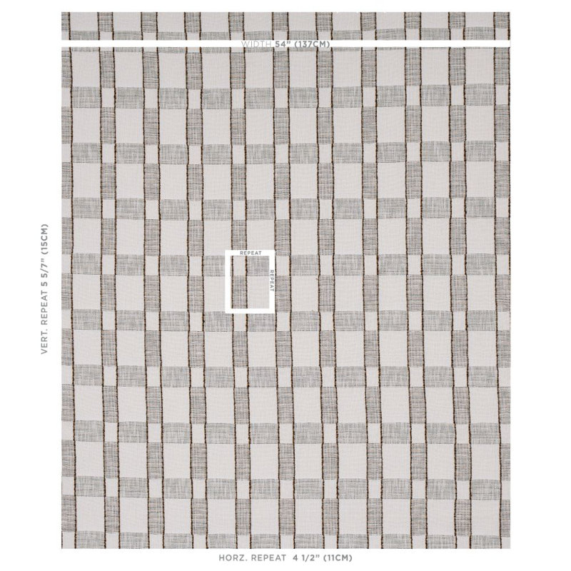 Elko Plaid Fabric, Straw