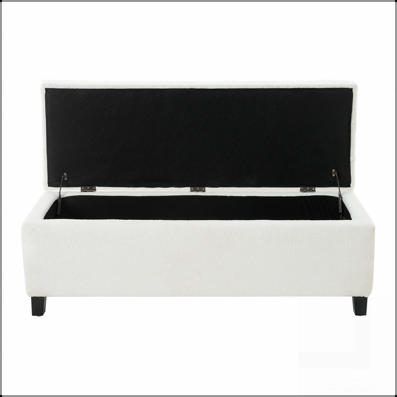 Banc repose-pieds avec surface de rangement, pieds en bois d'hévéa, capacité de 300 lb, Vert, Brun